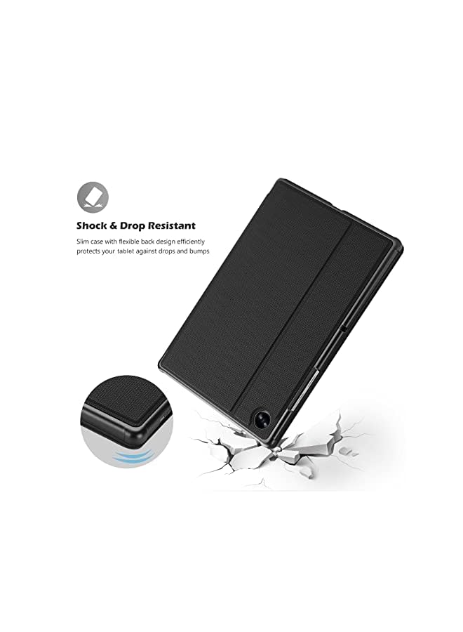 Procases Case For Samsung Galaxy Tab A8 Case 10.5 Inch 2022 (Sm-X200 Sm-X205 Sm-X207), Slim Protective Standing Case Smart Folio Cover For Galaxy Tab A8 2022 10.5” -Black - Image 4