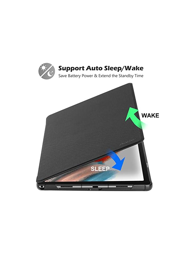 Procases Case For Samsung Galaxy Tab A8 Case 10.5 Inch 2022 (Sm-X200 Sm-X205 Sm-X207), Slim Protective Standing Case Smart Folio Cover For Galaxy Tab A8 2022 10.5” -Black - Image 3