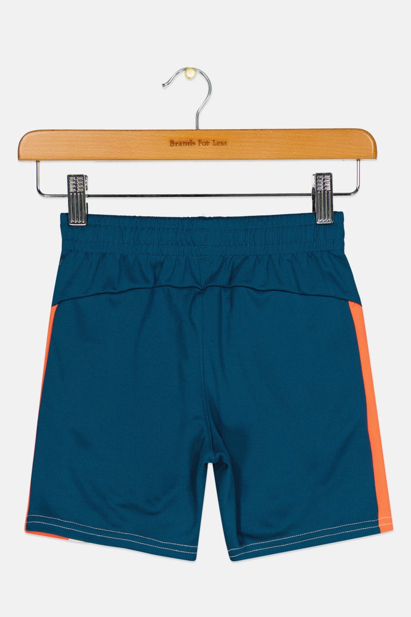 PUMA Kids Boy Sportswear Fit Running Shorts, Teal Blue - Image 2