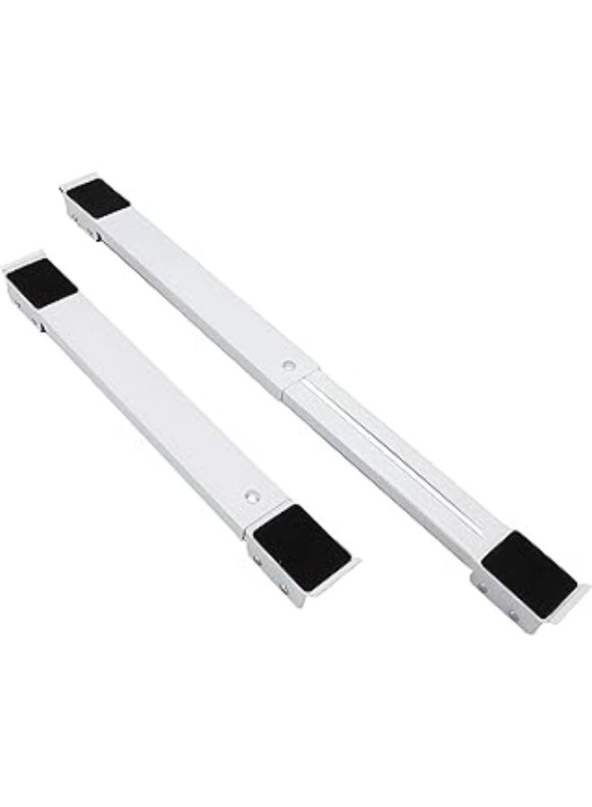 قاعدة غسالة حامل متحرك متعدد الوظائف أثاث دوللي قاعدة للغسالة مجفف الثلاجة Applianc الأبيض 45x5 سنتيمتر 18*2*1.5سم - Image 2