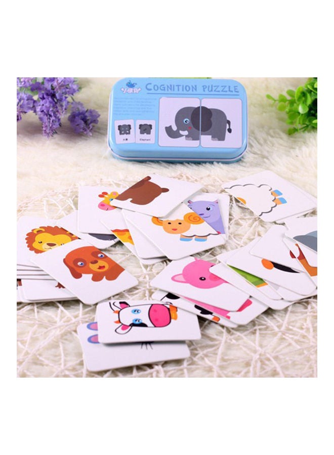 NIBEMINENT Baby Fruit Animal Cognition Cards Chinese English Learning Puzzles Education Toy - Image 3