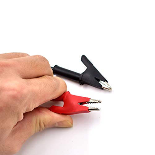 zhenyu 2Pcs 4mm Banana Plug to Alligator Clip Test Lead Wire Cable Set 14AWG for Multimeter Oscilloscope 3 Feet - Image 5