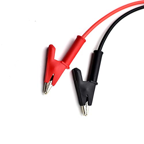 zhenyu 2Pcs 4mm Banana Plug to Alligator Clip Test Lead Wire Cable Set 14AWG for Multimeter Oscilloscope 3 Feet - Image 4