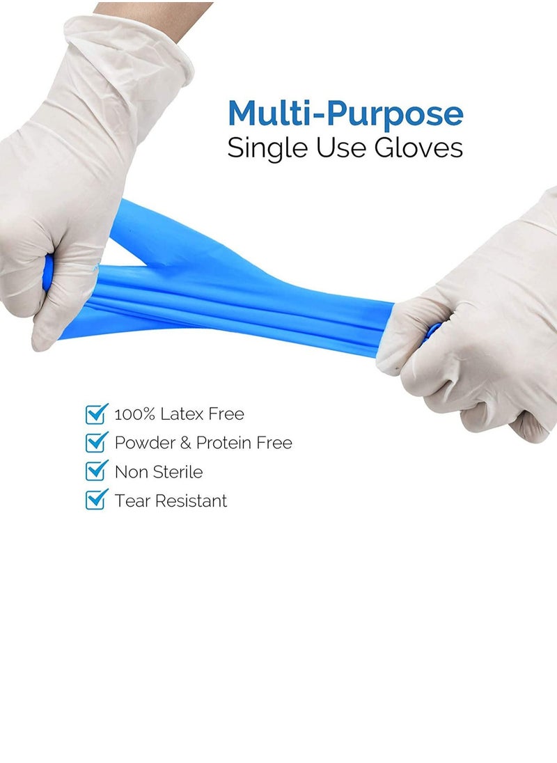 Generic Powder Free Vinyl Disposable Blue Gloves 100 Pcs  - Image 2
