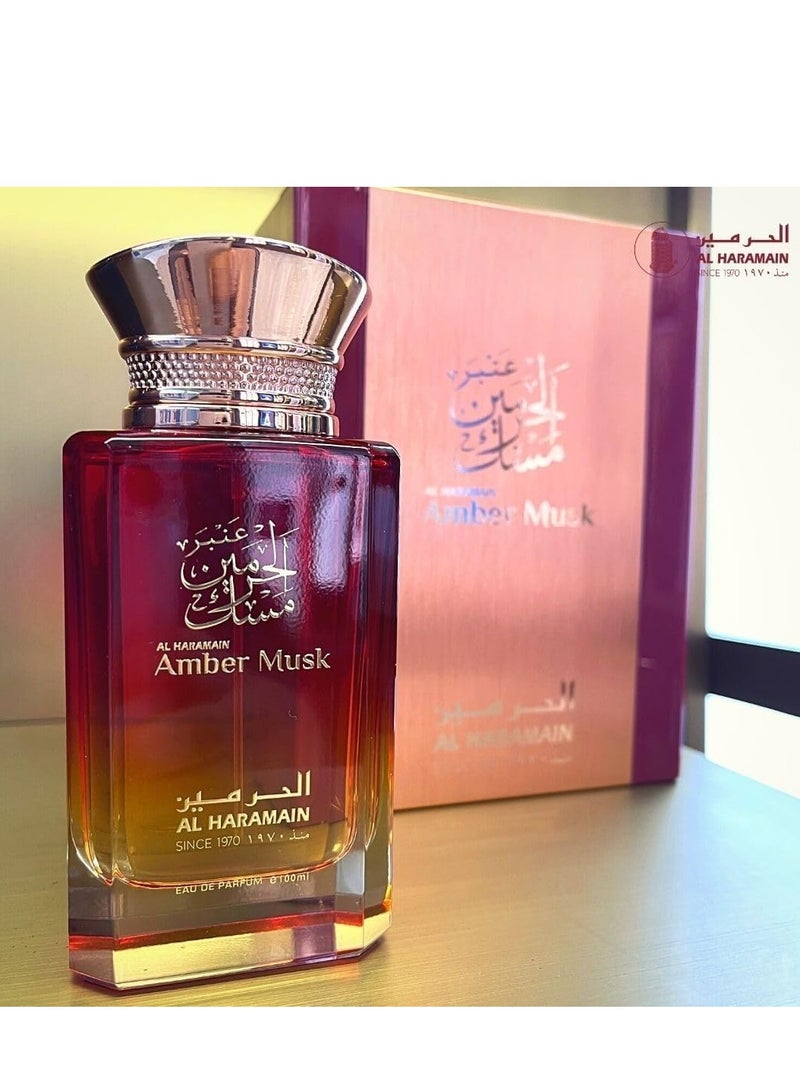Al Haramain Amber Musk 100ml Eau de Parfume Spray Unisex Fragrance Luxury Arabian Perfume - Image 4