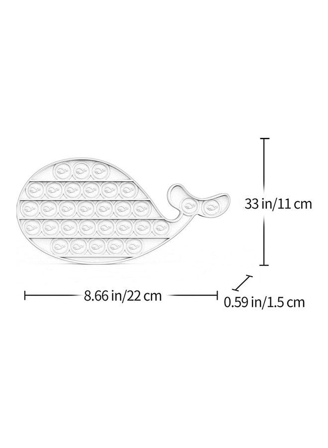 NIBEMINENT Bubble Sensory Fidget Toy - Whale 16.5x1.5x17.5cm - Image 3