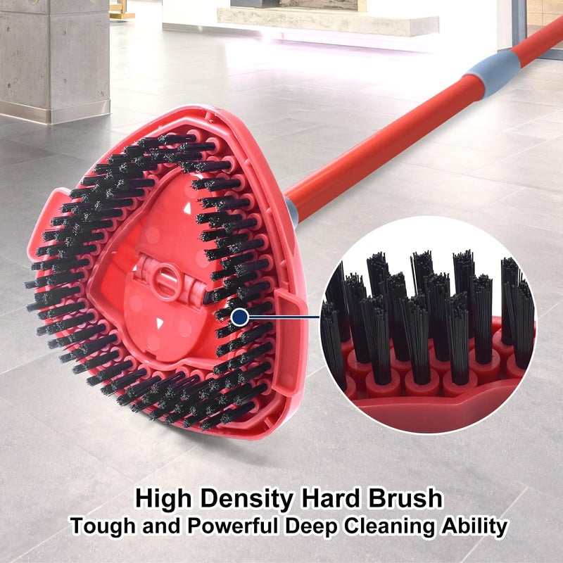 GFRED Scrub Brush Mop Replace Head for O cedar EasyWring 1-Tank Spin Mop System Ocedar Mop Scrub Brush Head Hard Bristle Scrub Brush Floor Clean to Bathroom, Kitchen, Tub and Tile, NOT Fit RinseClean 2-Tank - Image 3