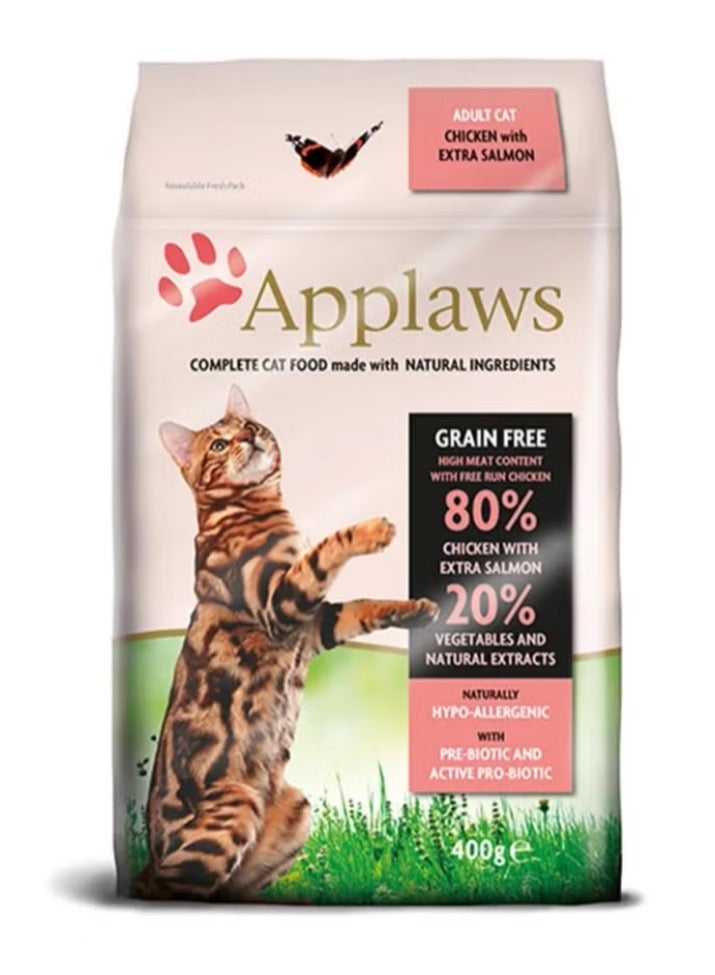 Applaws Dry food for cats with chicken and premium salmon 400 grams