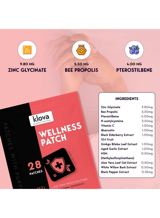 Klova Wellness Patches for Immune Support & Daily Wellness | 24-Hour Immune Support | Calm Patch for Adults with Zinc, Bee Propolis & Pterostilbene - Image 5