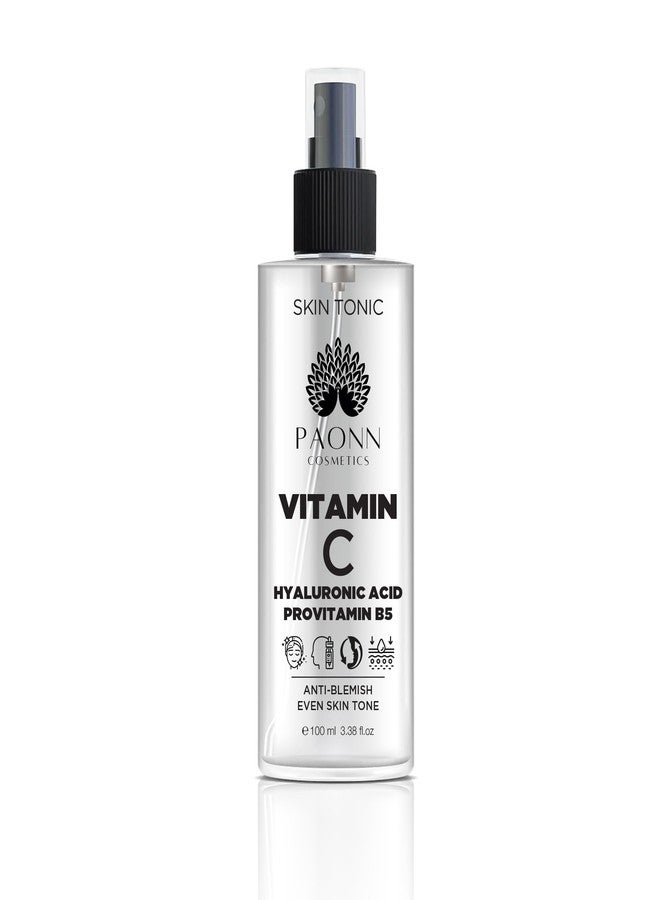 PAONN C Vitamin Face Tonic, 3-O Ethyl Ascorbic Acid, Arbutin, Panthenol, Brightening Toner, Daily Gentle Care for Smoother, Hydrated Skin - Image 2