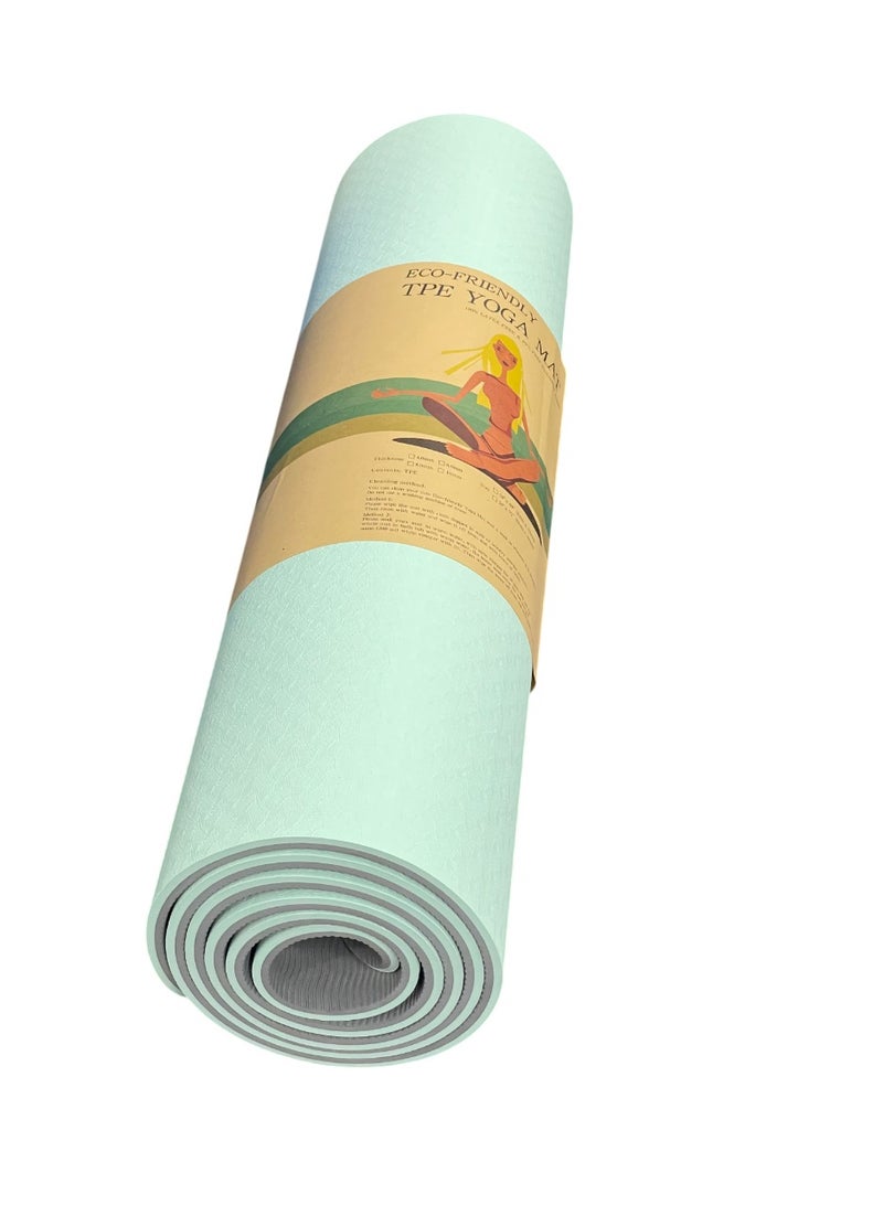 Generic 6mm Non Slip Exercise Mat for Yoga, Pilates, Gym & Home Workouts - Image 2