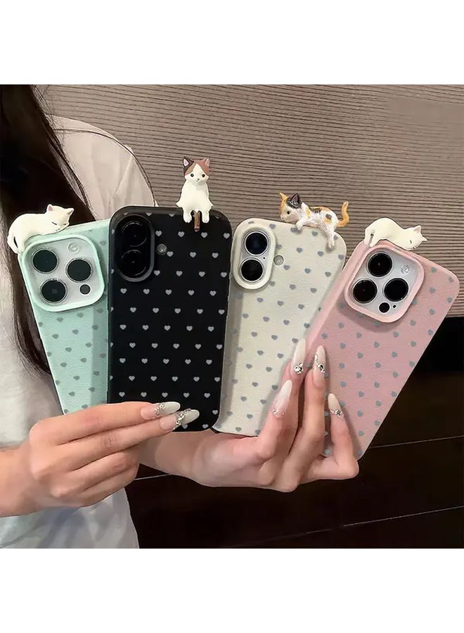 3D Love Heart Design Phone Case Compatible With IPhone 16 Pro Mixed Color 4 Cute Protective Cover - Image 5