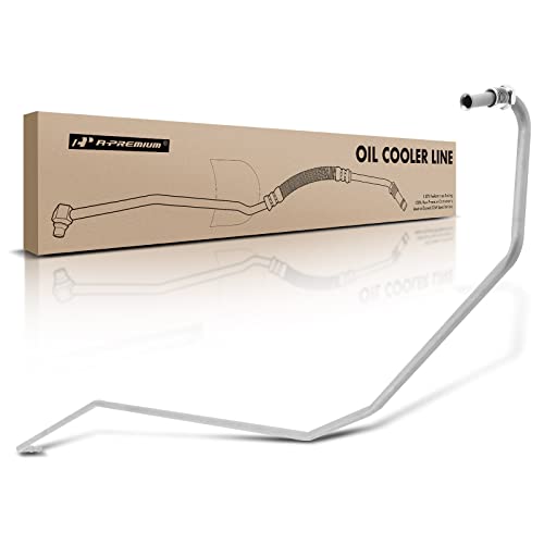 A-Premium Automatic Transmission Oil Cooler Line Hose Assembly Compatible with Ford F-250 Super Duty 1999-2000 F-350 Super Duty 1999 Excursion 2000 7.3L - Image 1