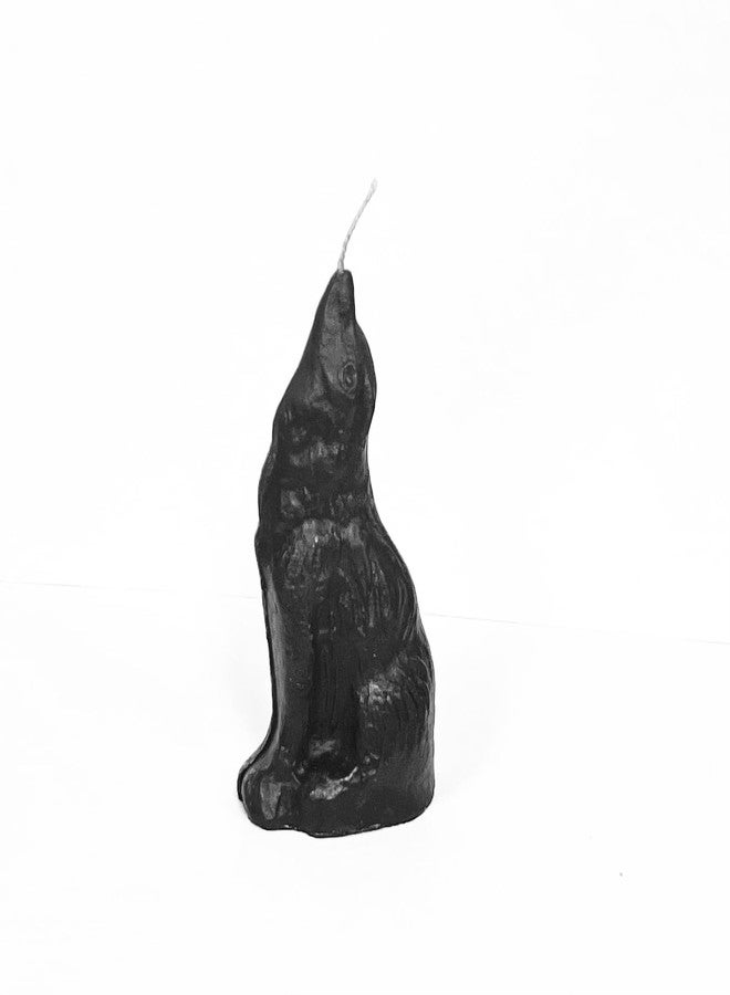 Wolf Candle – 4 Inches (Black)