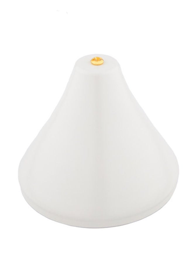 Alsaif طبق تقديم جوانا مع غطاء كبير أبيض/ذهبي - Image 4