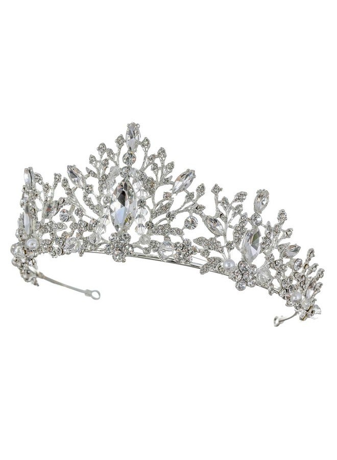 SAMKY Silver Bridal Crown Rhinestone Wedding Tiara Headpiece Bride'S Crystal Hair Accessories - Image 2