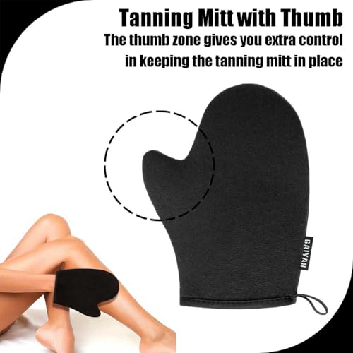 G GAIYAH GAIYAH Self Tanning Mitt Applicator - Sunless Tanning Mitt Self Tanning Mitten Self Tanner Mitt Applicator Self Tanning Glove for Self Tan Mitt Applicator Tanning Mitts for Tanning Lotion, Mousse - Image 3