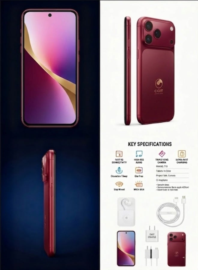 CCIT T17 5G Smartphone | 6.8" Display, 1TB ROM, 16GB RAM & 6000mAh Battery - Image 3