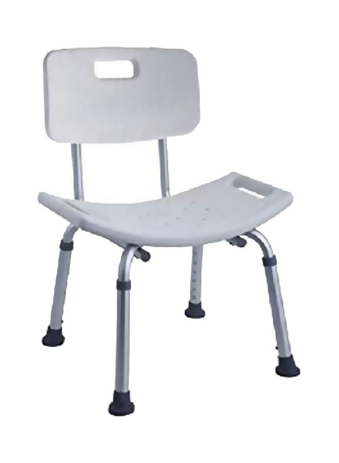 Generic Aluminium Shower Chair Grey/Silver 