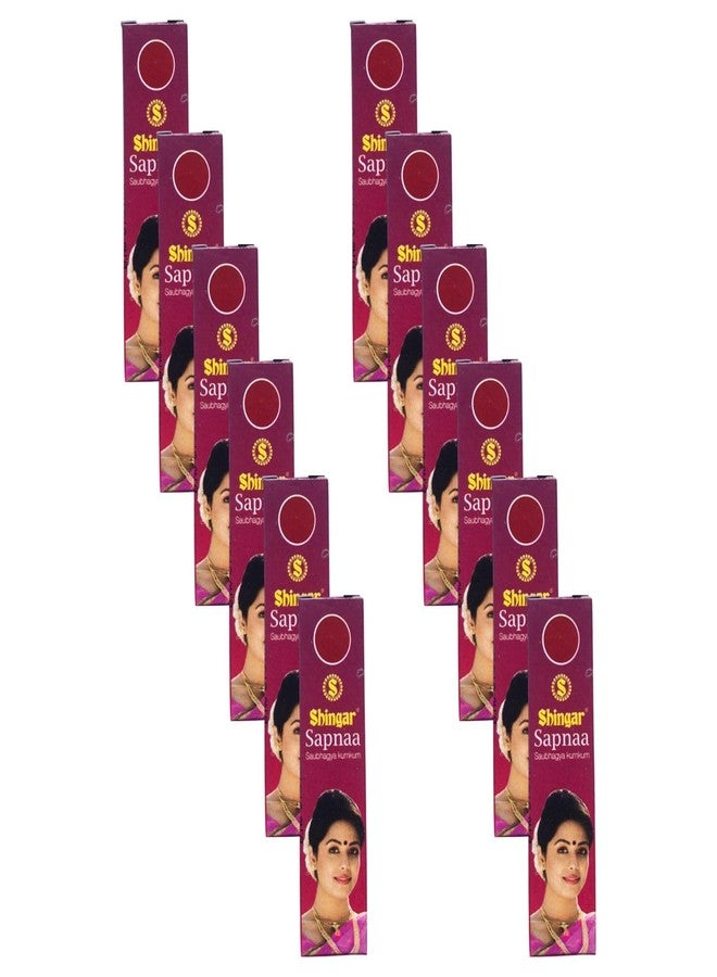 Shingar Saubhagya Kumkum Liquid | Shingar Sapnaa Kumkum - Pack of 12, Deep Red Color - Image 4