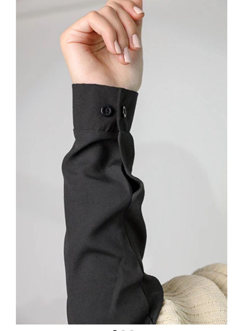 Chemise Sleeve Black