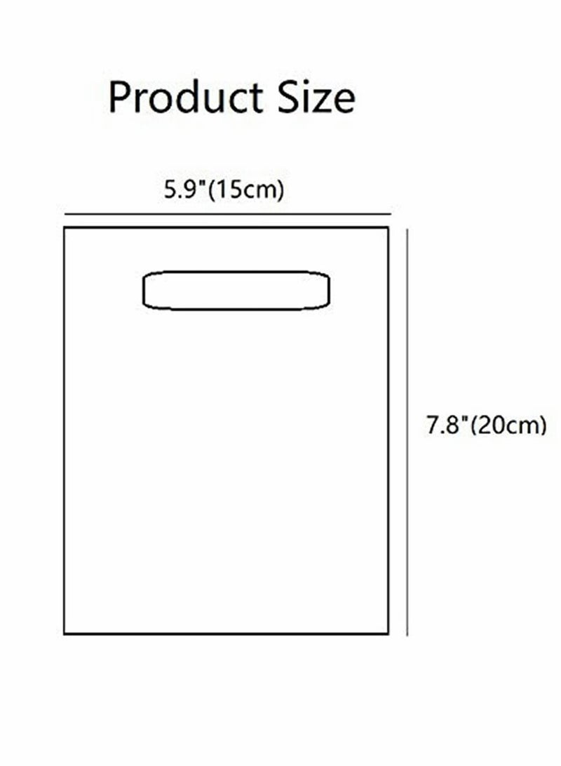 Thank You Plastic Merchandise Bag, Plastic Merchandise Bags, Shopping Bags, Retail Bags, Goods Retail,Gift Package,Gift Bags with Die Cut Handles,100 Count 5.8" x 7.8" - Image 4