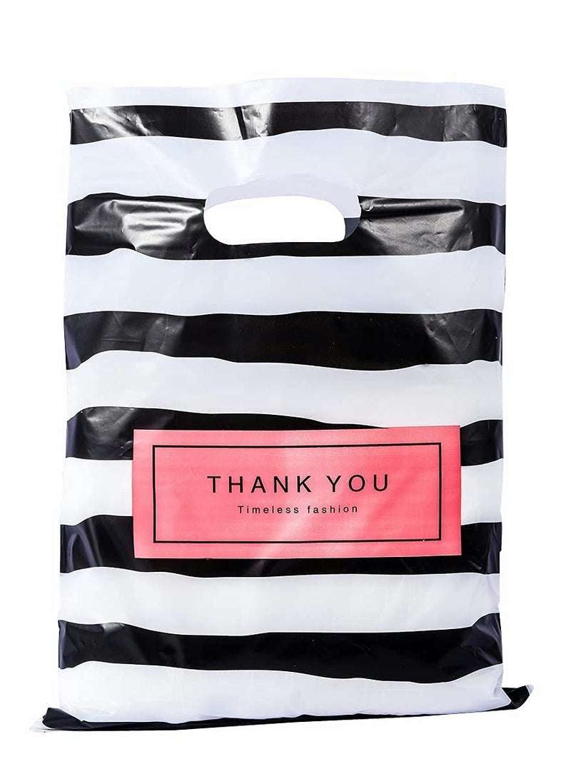 Thank You Plastic Merchandise Bag, Plastic Merchandise Bags, Shopping Bags, Retail Bags, Goods Retail,Gift Package,Gift Bags with Die Cut Handles,100 Count 5.8" x 7.8" - Image 1