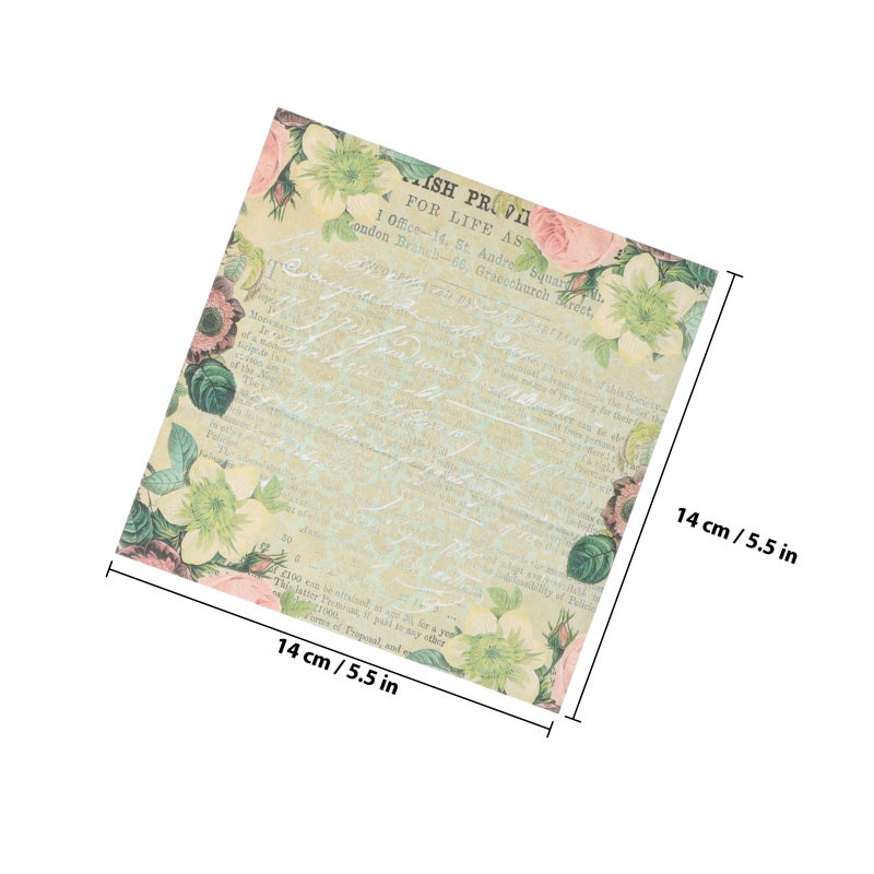 32pcs Vintage Style Scrapbooking Papers Journaling Scrapbooking Supplies - Image 2