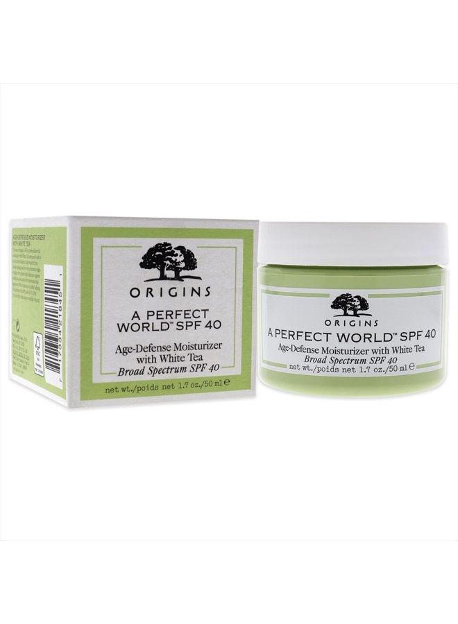 Origins A Perfect World SPF 40, Age-Defense Moisturizer With White Tea, 1.7 Fl Oz - Image 3