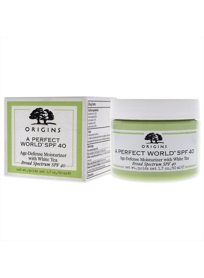 Origins A Perfect World SPF 40, Age-Defense Moisturizer With White Tea, 1.7 Fl Oz - Image 4