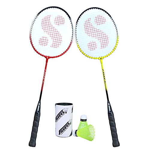 Silvers Silver's FLEX COMBO-5 ( 2 Badminton RACKETS + 2 Pcs Plastic SHUTTLE ) Multicolor - Image 1