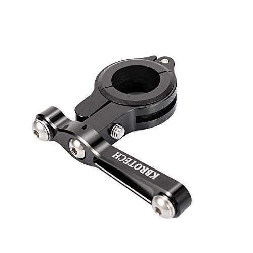 Kbrotech Bicycle Water Bottle Cage Holder Adapter Adjustable MTB Road Bike Handlebar Water Bottle Holder Seat Post Bottle Mount (Sigle Black) - Image 1