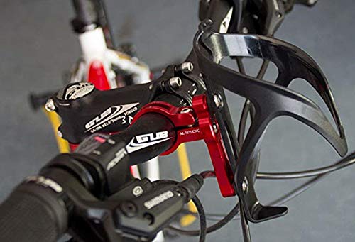 Kbrotech Bicycle Water Bottle Cage Holder Adapter Adjustable MTB Road Bike Handlebar Water Bottle Holder Seat Post Bottle Mount (Sigle Black) - Image 5