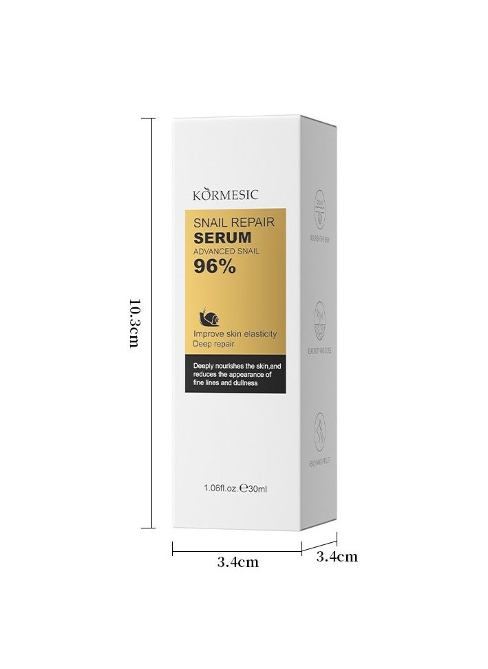 Kormesic Snail Essence Serum 30ml | Hydrating & Repairing for Skin Elasticity  - Image 2