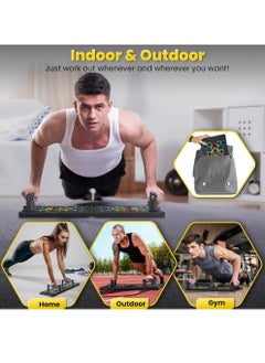 Uwals Push Up Board, 24-In-1 Multi-function Home Workout Equipment, Burn Fat Strength Training Equipment for Effectively Exercise the Muscle of the Upper Body Shoulders,Chest,Back and Triceps  - Image 5