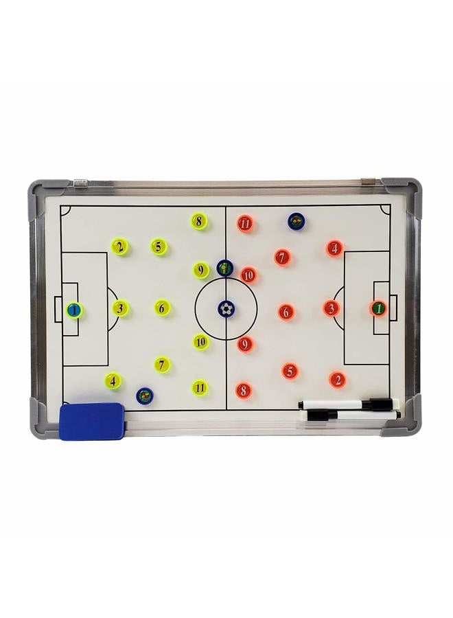 Murray Sporting Goods Magnetic Coaches Dry Erase Marker Board | Basketball or Soccer Dry Erase Coaches Board with Magnetic Markers and Dry Erase Eraser - Image 1