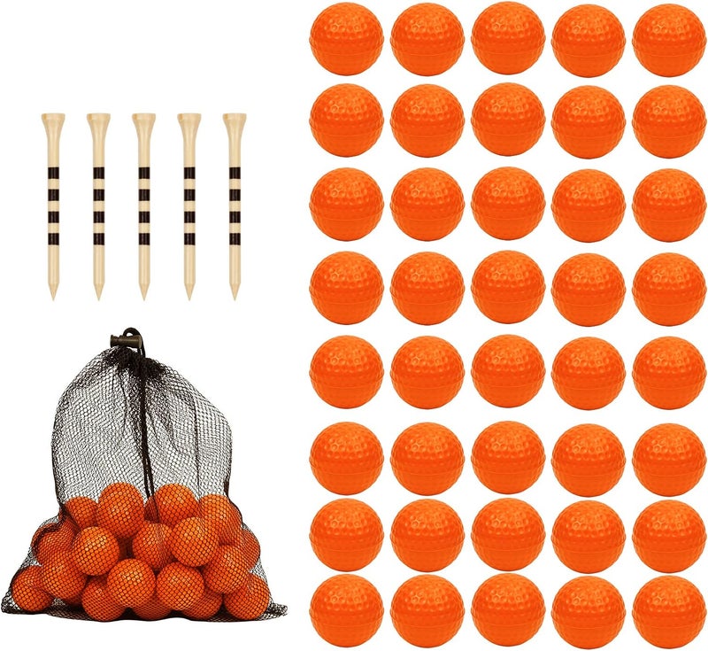 Bac-kitchen 40 Pack Foam Golf Practice Balls - Realistic Feel and Limited Flight Training Balls for Indoor or Outdoor - Image 1