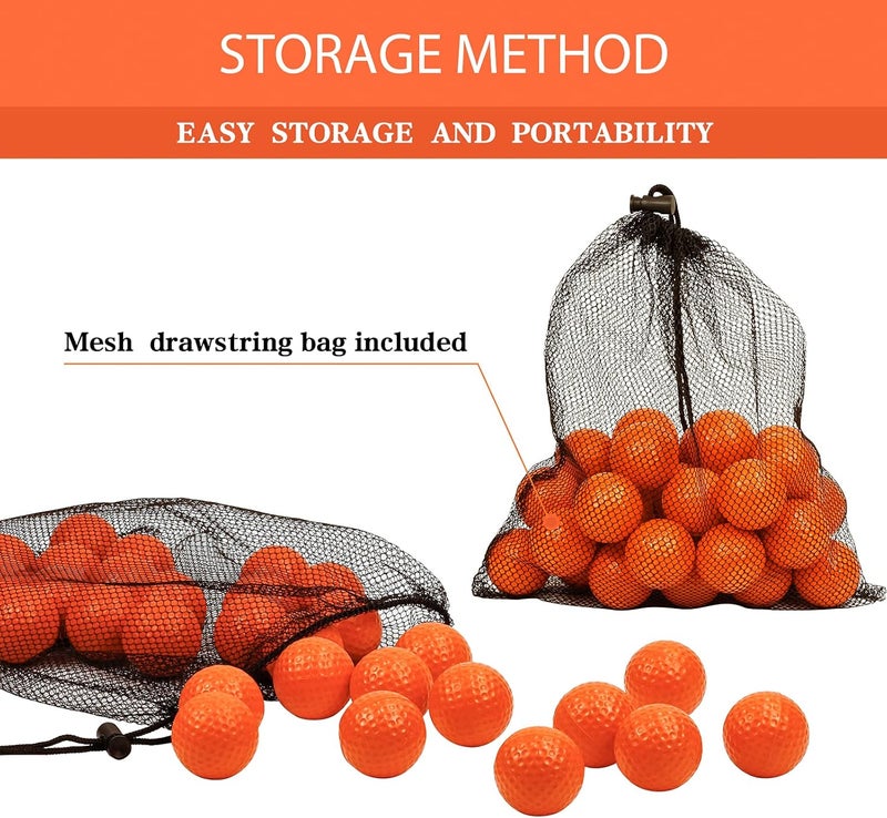 Bac-kitchen 40 Pack Foam Golf Practice Balls - Realistic Feel and Limited Flight Training Balls for Indoor or Outdoor - Image 4