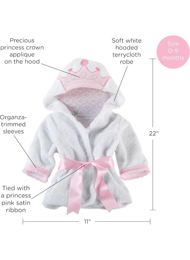 Baby Aspen Little Princess Hooded Towel Robe - Image 4