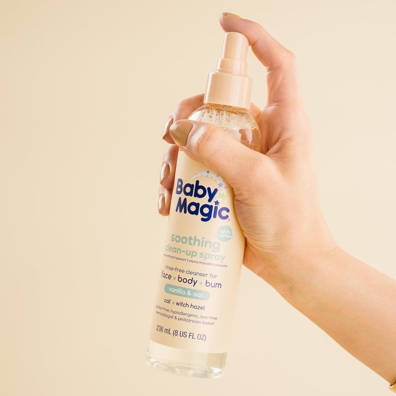 Baby Magic بخاخ تنظيف مهدئ للأطفال بنكهة الفانيليا والشوفان 8 أونصات - Image 5