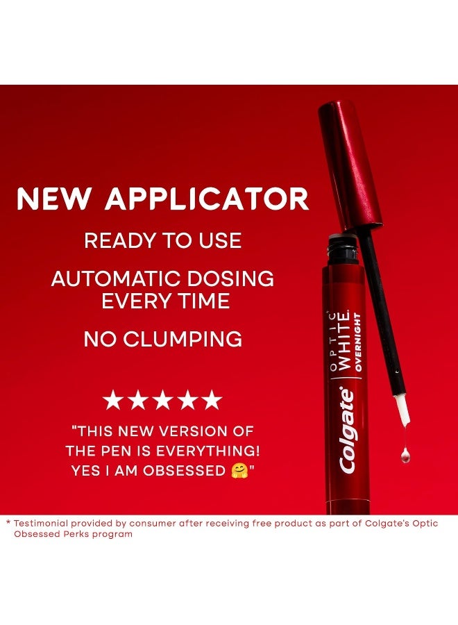 Colgate Optic White Overnight Teeth Whitening Pen, Teeth Stain Remover to Whiten Teeth, 35 Nightly Treatments - Image 4