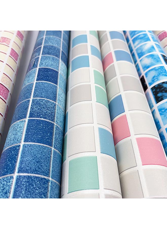 الأزرق جي دبليو ملصق جدار المطبخ المقاوم للرطوبة ، ورق الحائط ، ملصق ورق الحائط ، خزانة ، أثاث قديم ، ورق جدران لاصق مقاوم للماء - Image 4