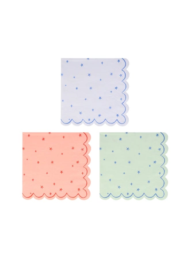 Meri Meri Star Pattern Small Napkins - Image 1