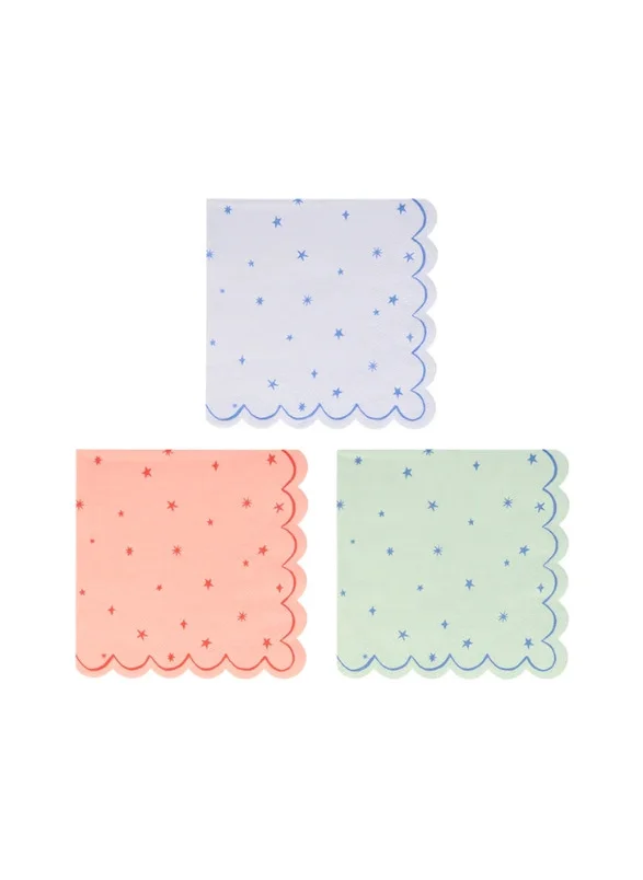 Meri Meri Star Pattern Small Napkins