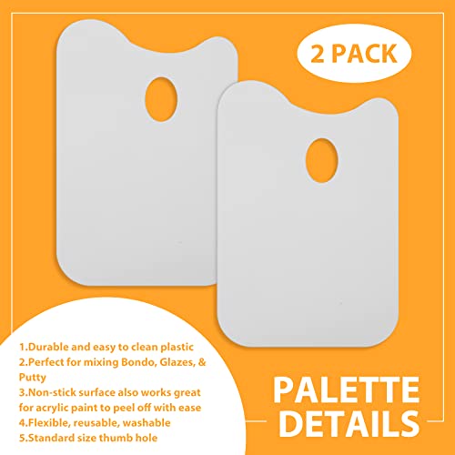 Minatee 2 Pcs 14.5 x 10 Inch Plastic Body Filler Mixing Board with 3 Pcs Reusable Body Filler Spreaders 4, 5, 6 Inch Plastic Spreaders, Auto Body Tools for Applying Automotive Fillers Putties Glazes - Image 4