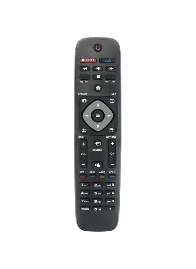 Generic - New Replace Remote Control Compatible with Philips LED LCD Smart TV HDTV Netflix Vudu YouTube 28PFL4609 29PFL4908 32PFL4609 39PFL2608 40PFL4609 43PFL4609 46PFL3608 49PFL4609 50PFL3 - Image 1