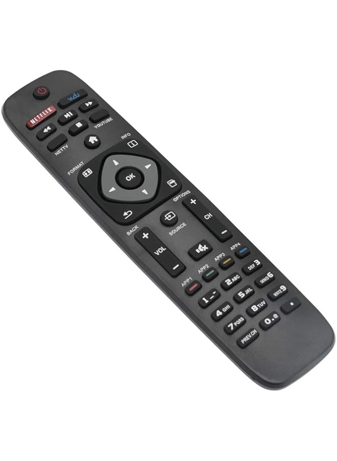 Generic - New Replace Remote Control Compatible with Philips LED LCD Smart TV HDTV Netflix Vudu YouTube 28PFL4609 29PFL4908 32PFL4609 39PFL2608 40PFL4609 43PFL4609 46PFL3608 49PFL4609 50PFL3 - Image 1