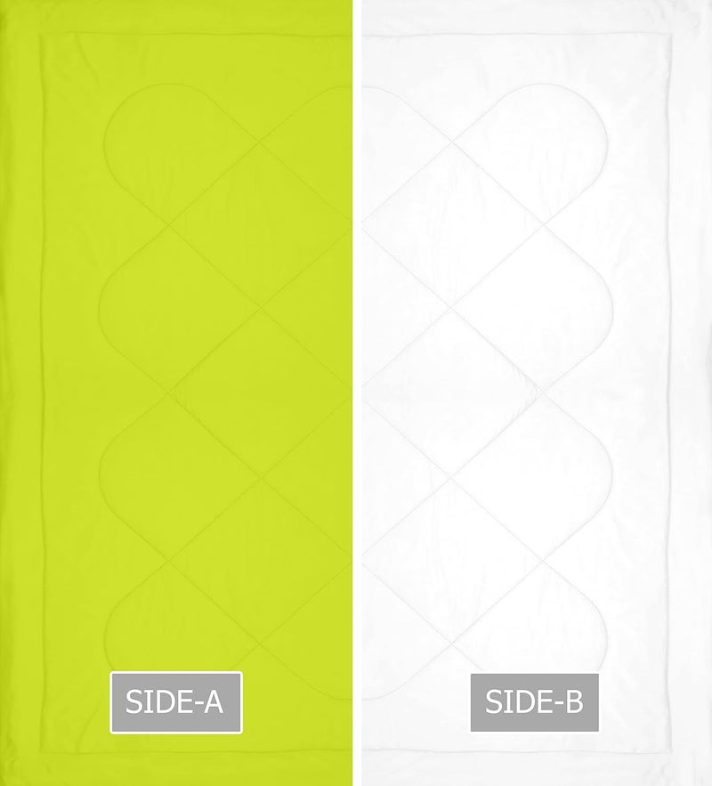 KEA Reversible Single Bed Microfiber ComforterDuvet for SummersAc AC Comforters Fabric Micro Cotton 300 GSM - Image 5