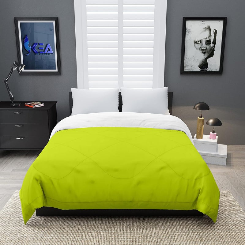 KEA Reversible Single Bed Microfiber ComforterDuvet for SummersAc AC Comforters Fabric Micro Cotton 300 GSM - Image 2