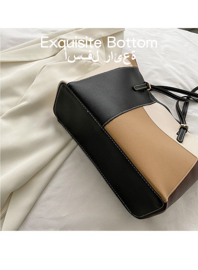 شبيلي حقيبة تسوق نسائية كبيرة السعة، حقيبة يد نسائية بسحاب للإغلاق، حقيبة كتف للتنقل اليومي، حقيبة جانبية، حقيبة حمل، حقيبة كتف، حقيبة جامعية للفتيات وطلاب الجامعات - Image 4